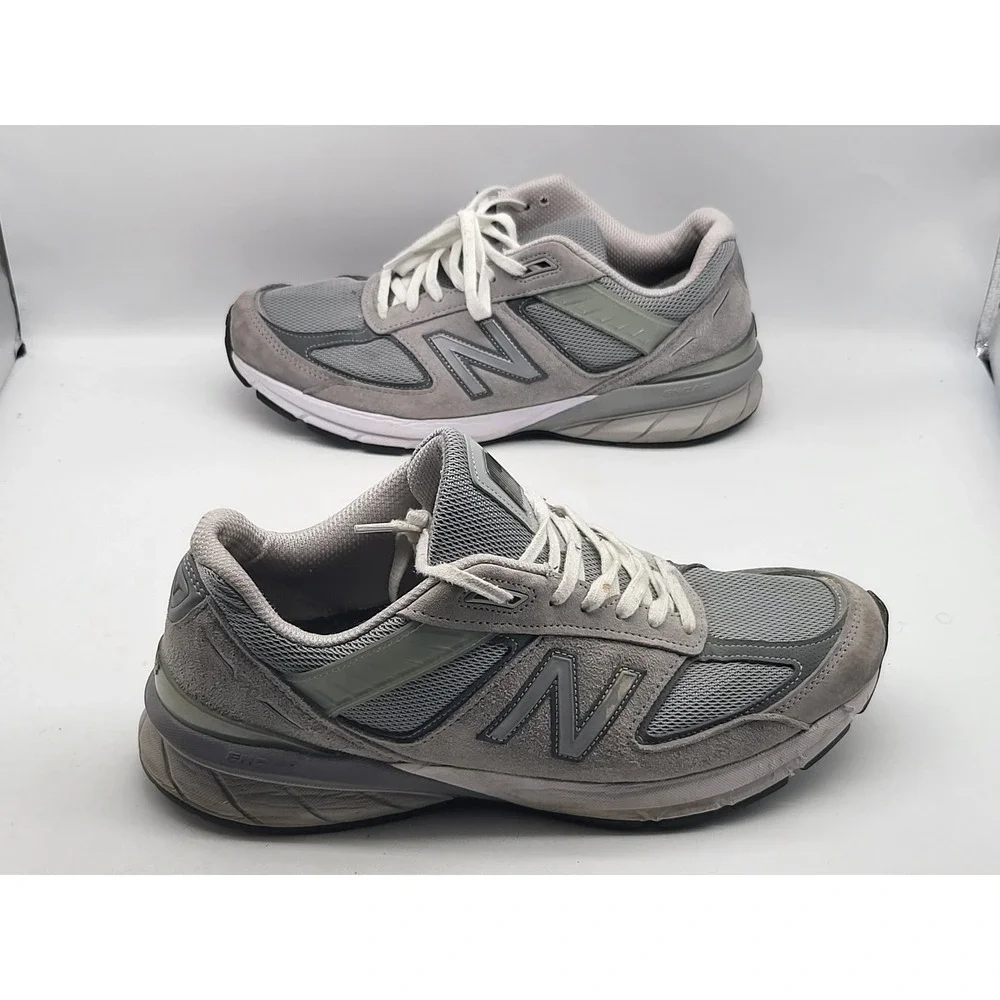 New Balance 990v5 Grey Mens Running Shoes Size‎ 11 M990GL5 Suede Sneakers USA